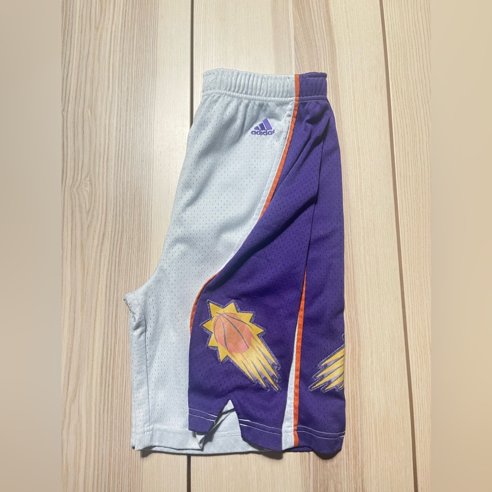 Vintage Adidas Phoenix Suns Fireball Basketball Shorts Youth XL